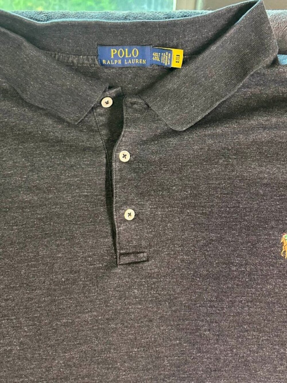Polo Ralph Lauren Classic Fit Polo Shirt Men’s 4Xlt Dark Charcoal